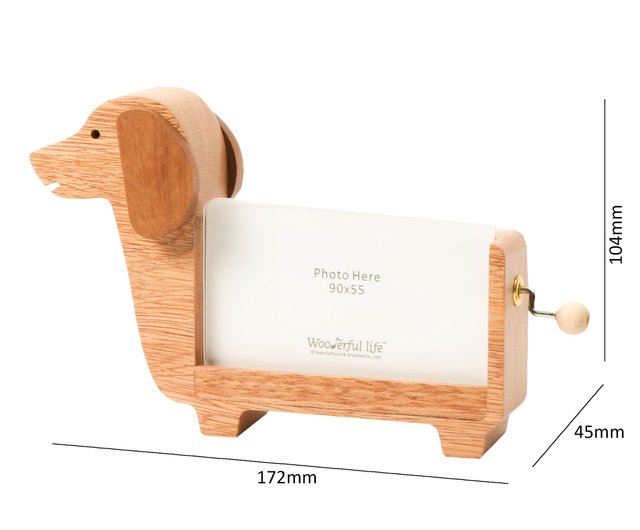 子犬】手回しオルゴール フォトフレーム 犬 | Wooderful life