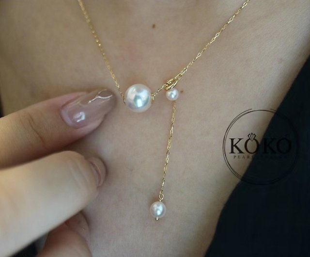 日本産真珠 日本製 あこや真珠ネックレス珍珠項鍊 日本產akoya海水珍珠 必備單品節日禮物 - ショップ KOKO PEARL JEWELRY  ネックレス - Pinkoi