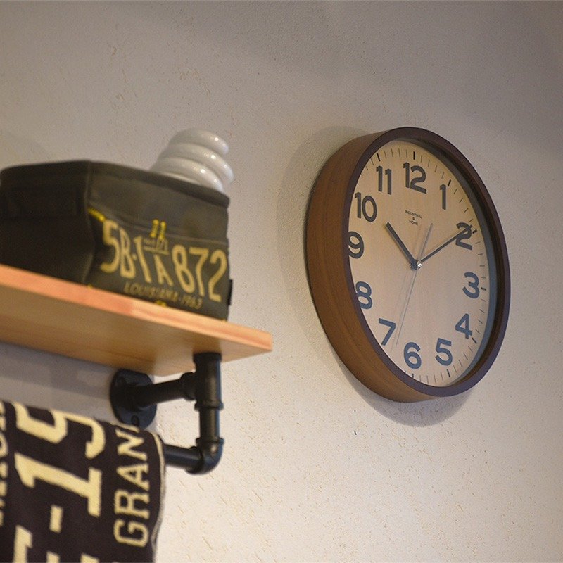 [福祉機器]サイレント時計掛け時計用ダリル - とFengmu - 時計 - 木製 ブラウン