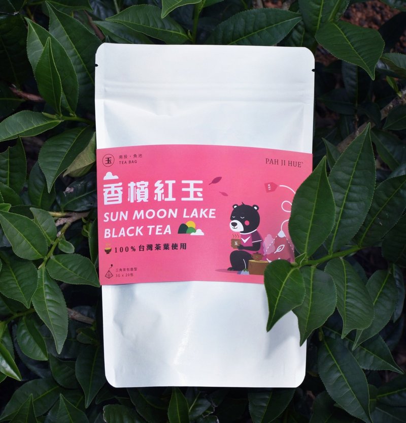 【百二歲】動物系列生活分享包 - 黑熊茶時光 / 香檳紅玉20入 - 茶葉/茶包 - 新鮮食材 紅色