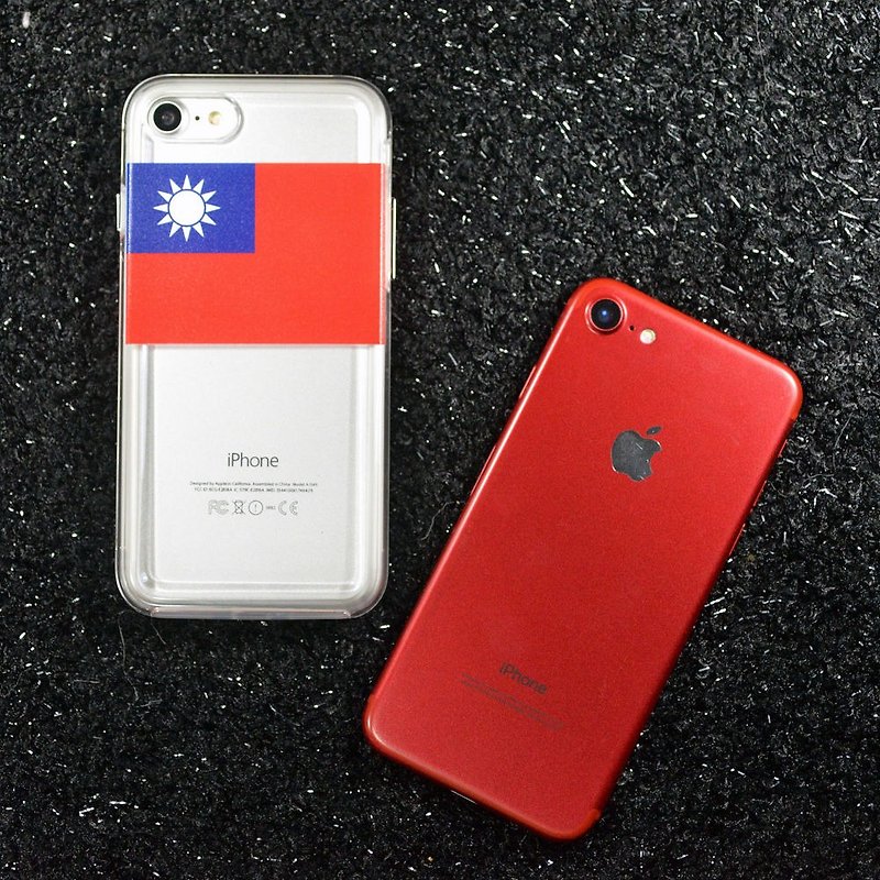 Taiwan R.O.C iPhone X iPhone 8 Plus U11 V20 R9s S7edge S8 J3 XZs XA1 Note5 htc10 Ms. Young雙料手機殼 - 手機殼/手機套 - 塑膠 紅色