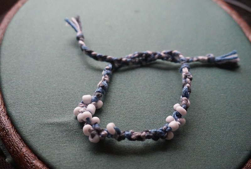 手工幸運手環 | 北歐的小島 - Bracelets - Thread Blue
