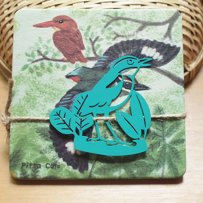Eight-color bird metal bookmark - Bookmarks - Other Materials Green