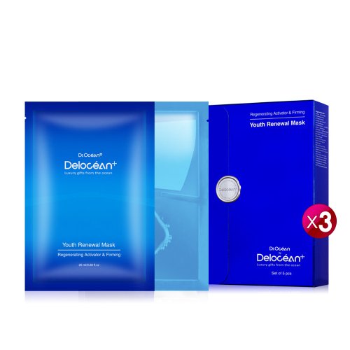 Delocéan+ 海洋萃醫美保養 【買3送一贈品任選】逆時超導修復面膜 5pcs
