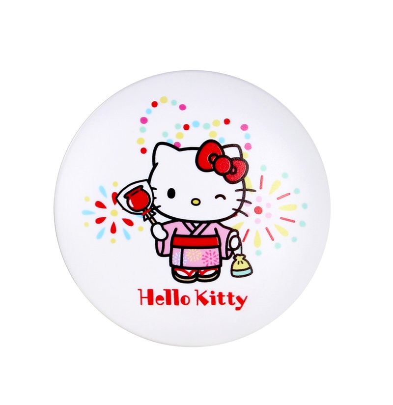 3合1雙面暖手蛋/流動充電池/LED燈 - Hello Kitty - 無線充電盤/板/座 - 塑膠 白色