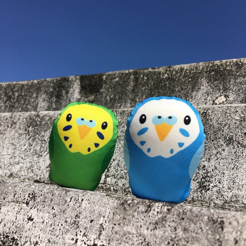 DIY手作鸚鵡 ∣ 虎皮/阿蘇兒鸚鵡 Budgerigar ‧ 紙鎮手作材料包 - 其他 - 其他材質 藍色