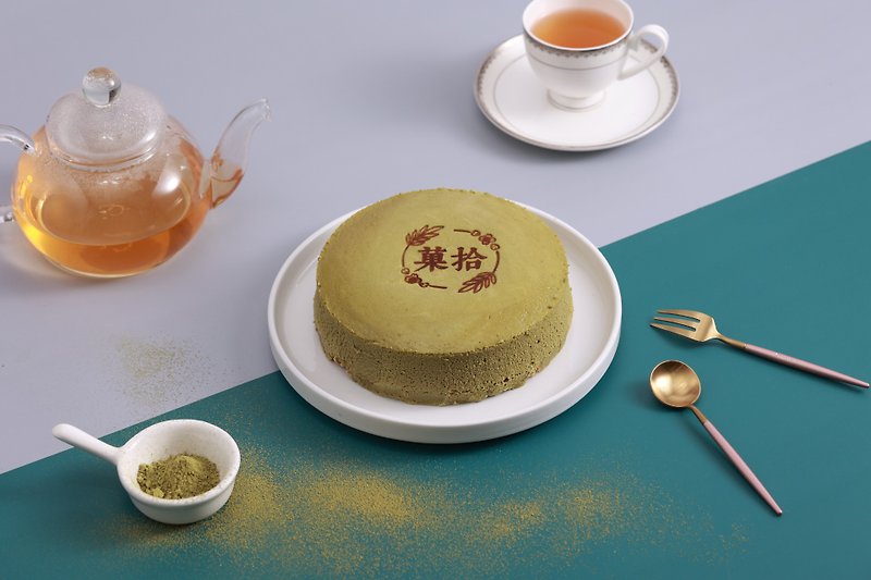 Shizuoka Matcha Cheesecake with Matcha Powder and Soy Milk instead of whipped cream to reduce sugar and oil - Cake & Desserts - Other Materials 