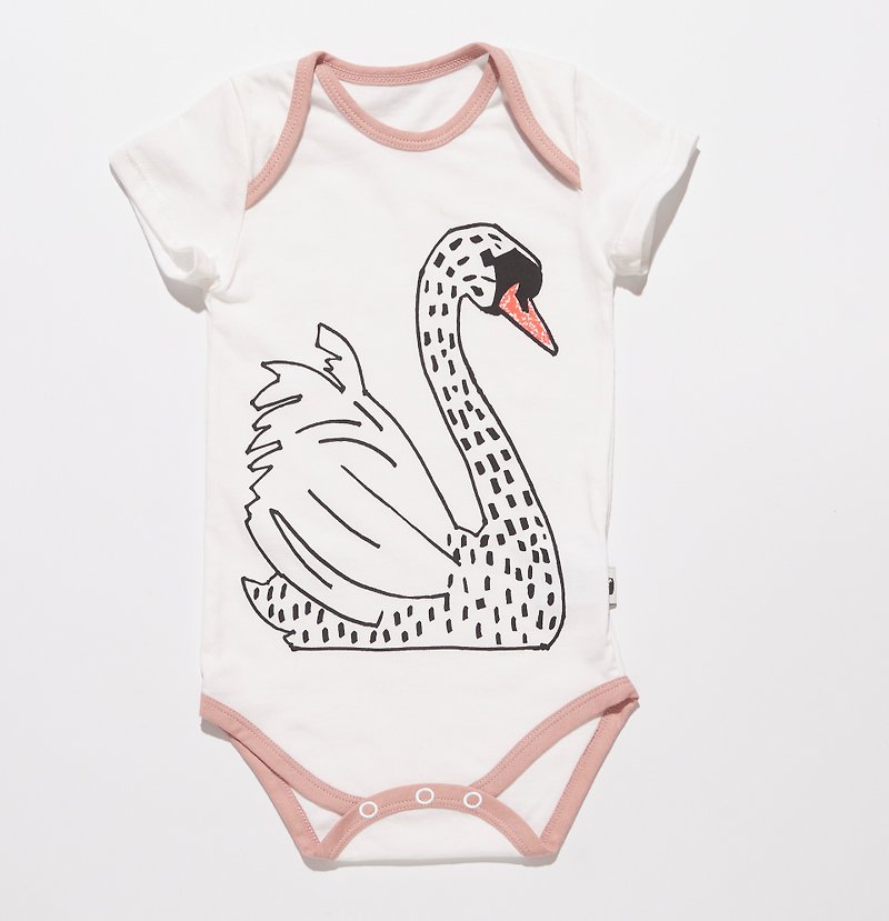 ★ ★ natural and comfortable organic cotton jumpsuit female swan _ white - อื่นๆ - ผ้าฝ้าย/ผ้าลินิน 