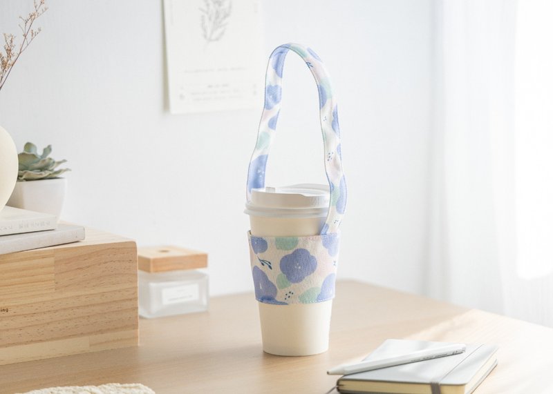 [Morning Glory-Lightweight Beverage Bag] Beverage Cup Cover/Lightweight Storage - Beverage Holders & Bags - Polyester Purple