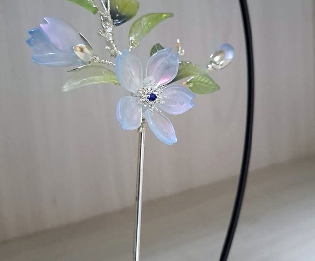 宝石グレーズフラワーシリーズ～【月光マジックブルー】桜
