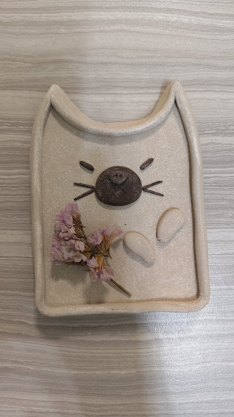 Gold wash basin cat storage tray - Storage - Pottery White