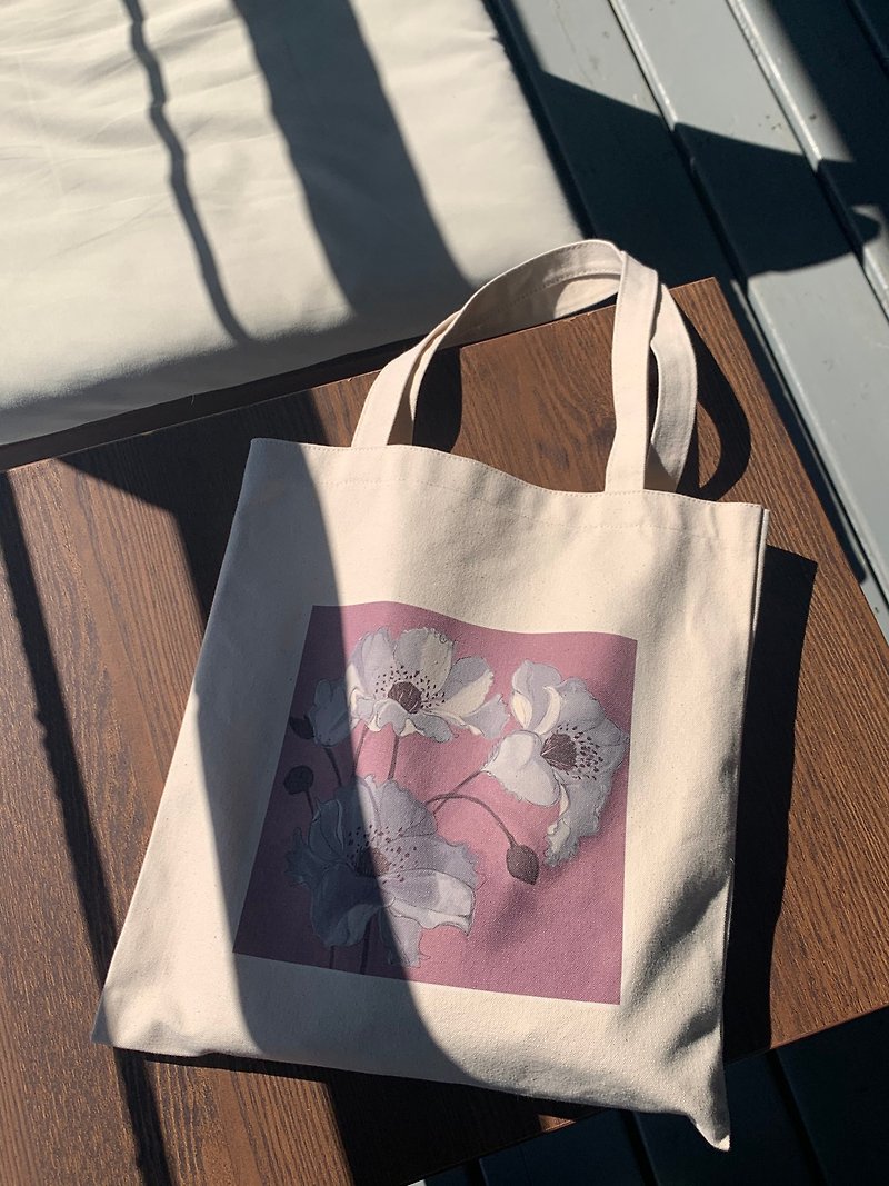 Flowers | Canvas Bag (Large) - Messenger Bags & Sling Bags - Cotton & Hemp 