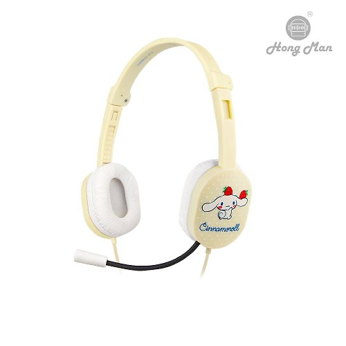 HongMan康文國際 【Hong Man】三麗鷗系列 兒童耳機 麥克風款 大耳狗