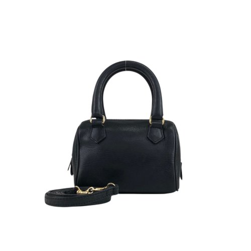 日本直送 名牌中古包 】CELINE セリーヌ ハンドバッグ ブラック レザー