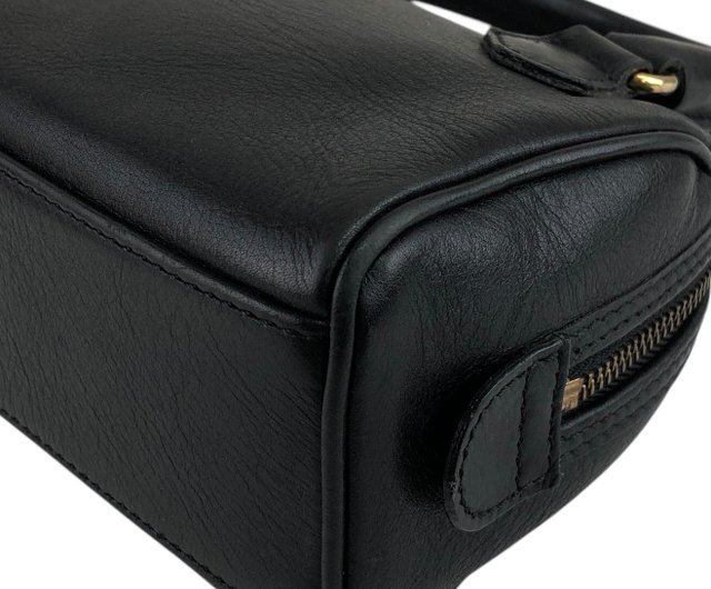 日本直送 名牌中古包 】CELINE セリーヌ ハンドバッグ ブラック レザー