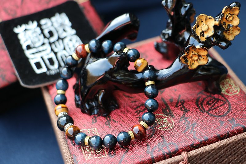 tiger beads bracelet - สร้อยข้อมือ - หิน 