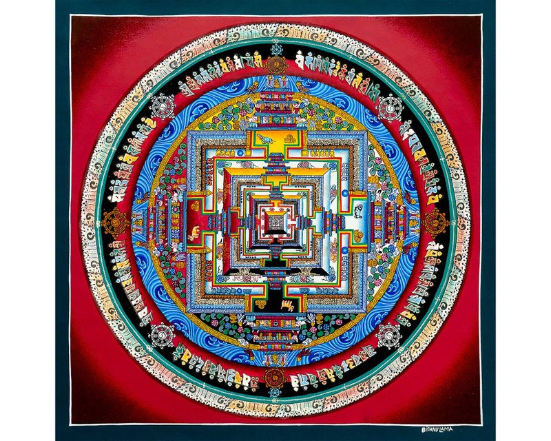 時輪曼陀羅 – 覺者的曼陀羅 - 壁貼/牆壁裝飾 - 其他材質 多色