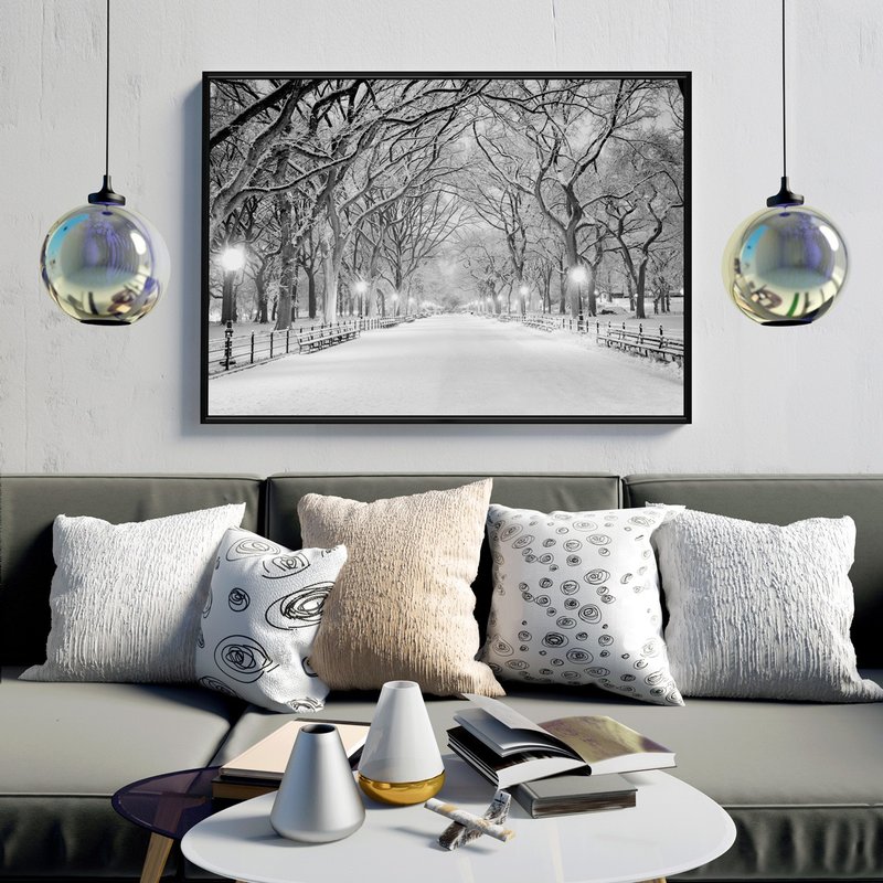 晨之雪 • 紐約中央公園-冬季/雪/白色/浪漫/掛畫/裝飾/新居落成 - 海報/掛畫/掛布 - 棉．麻 多色
