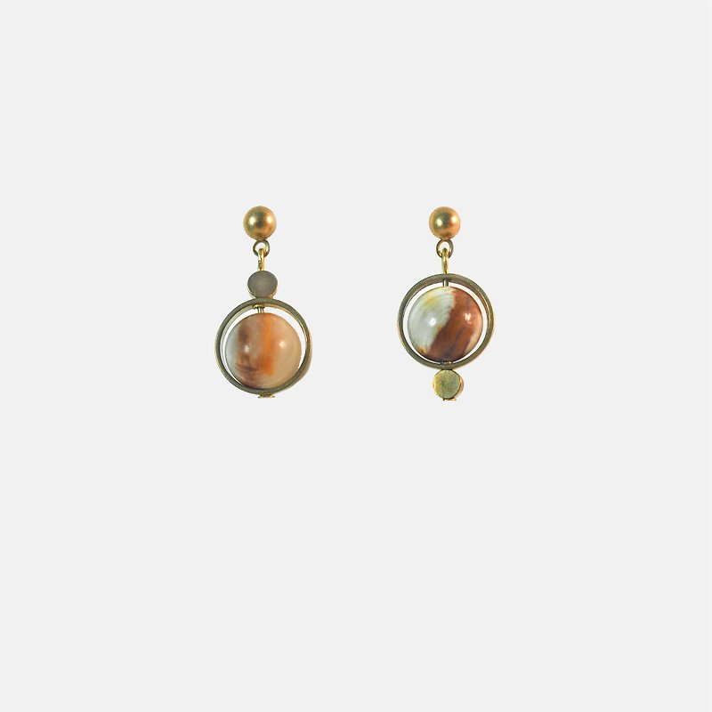 Unbalanced ' Drip Earrings - Earrings & Clip-ons - Gemstone Gold