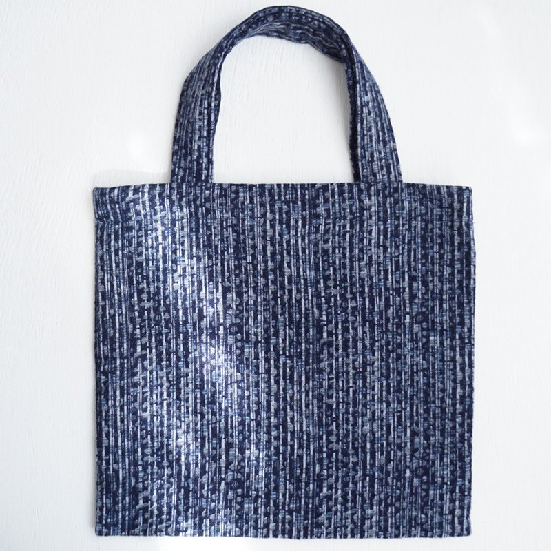 Ba-ba handmade mini shopping bag  No.RB71 - 手提包/手提袋 - 其他材質 藍色