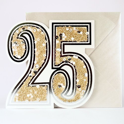 205剪刀石頭紙 25週年銀婚快樂【Hallmark-Signature經典手工卡片 週年感言】
