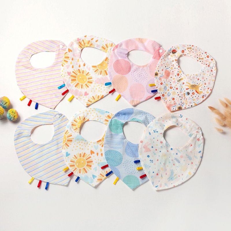 Taggies Baby Double-Sided Bib (Double GauzexCotton) - ผ้ากันเปื้อน - ผ้าฝ้าย/ผ้าลินิน หลากหลายสี