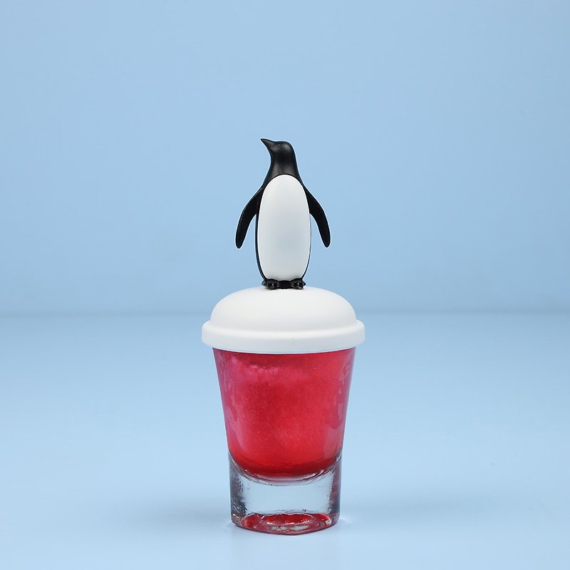 QUALY Ice Penguin-Glass Popsicle Cup - Cups - Glass Multicolor