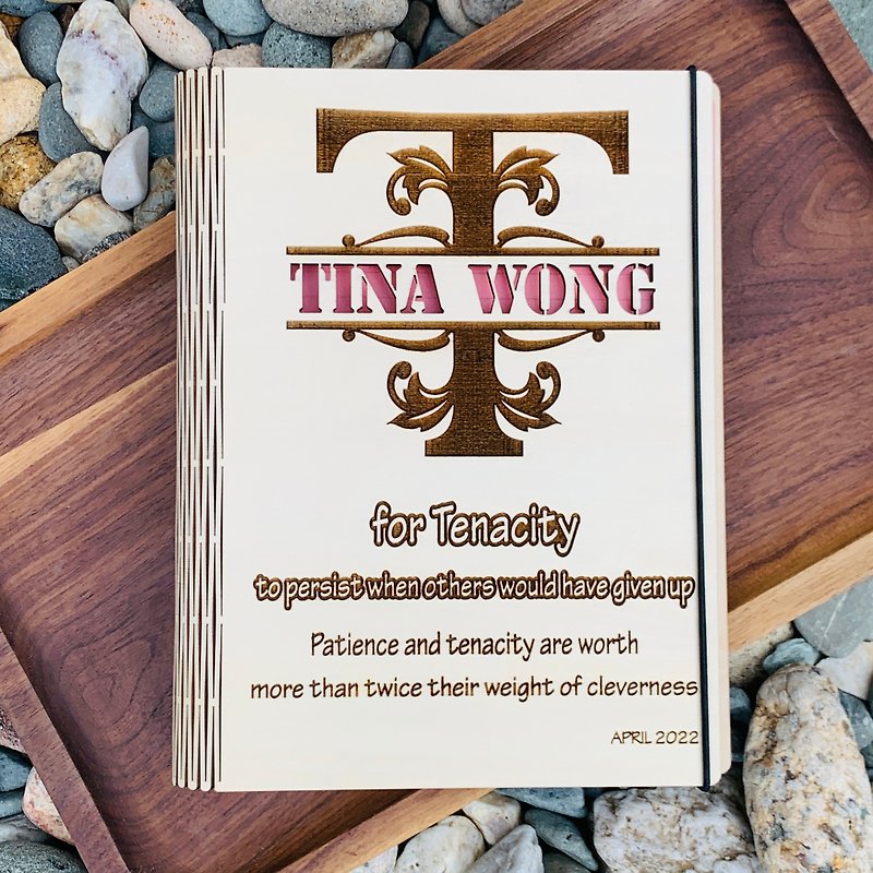 Personalized Customized Wooden A5 Notepad Notepad Memorial Book Birthday Graduation Gift - Notebooks & Journals - Wood 