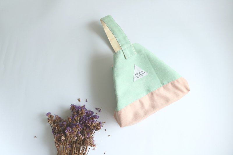 MaryWil Styling Handbag - Split Pink / Pink - Handbags & Totes - Cotton & Hemp Multicolor