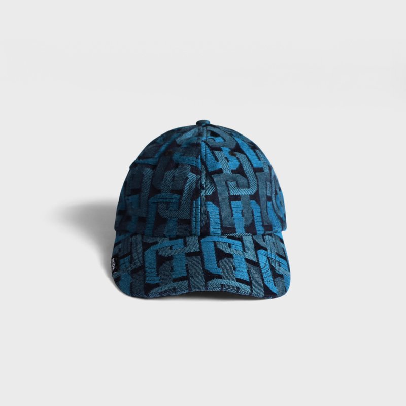 DYCTEAM - Denim Jacquard Cap (three-color yarn small D) - Hats & Caps - Other Materials Blue