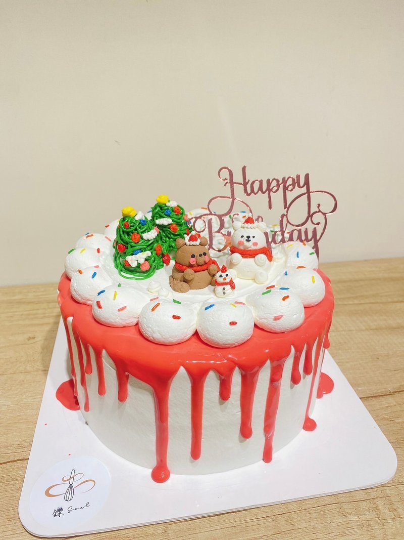 Christmas shaped cakes Christmas festive cakes cakes Desserts customized cakes customized - เค้กและของหวาน - อาหารสด 