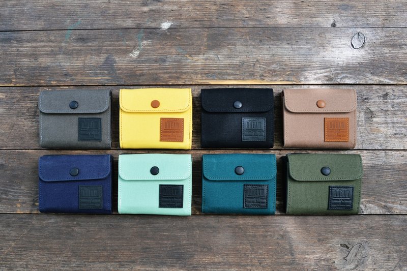 Canvas 14 Bifold wallet 02 - 皮夾/長短夾/錢包 - 棉．麻 