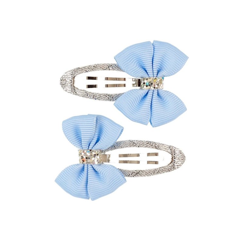 Dutch Souza Sky Blue Butterfly Hair Clip 2 is included in the group - Hair Accessories - Nylon Blue