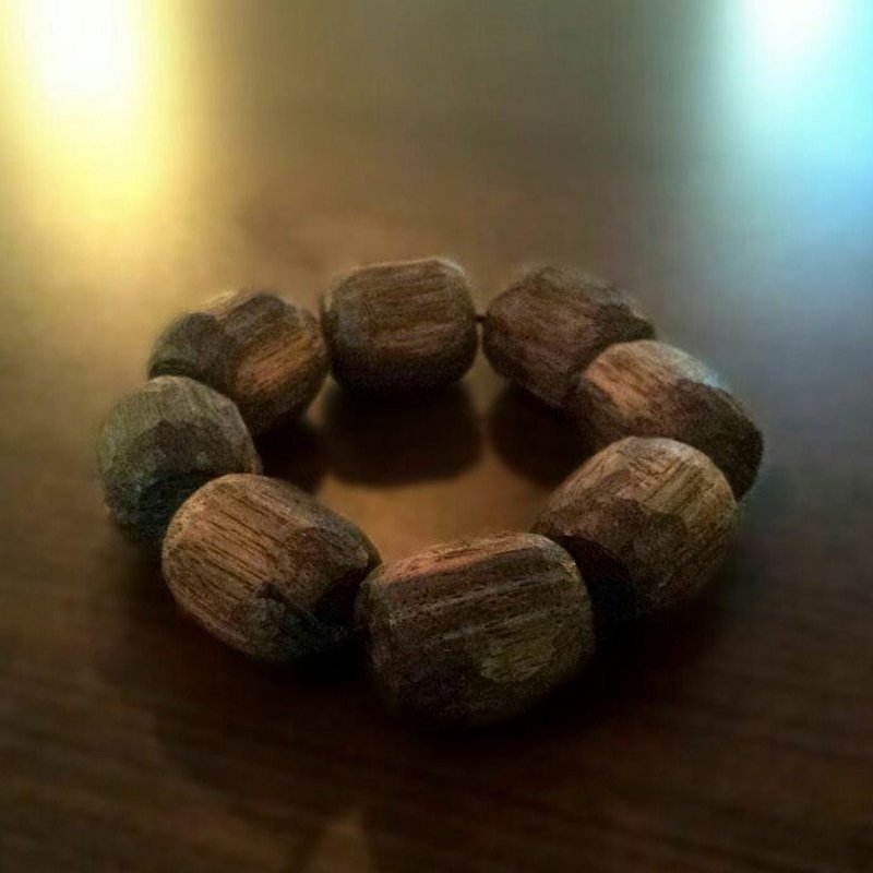 Hand made ebony beads - Wood, Bamboo & Paper - Wood Orange