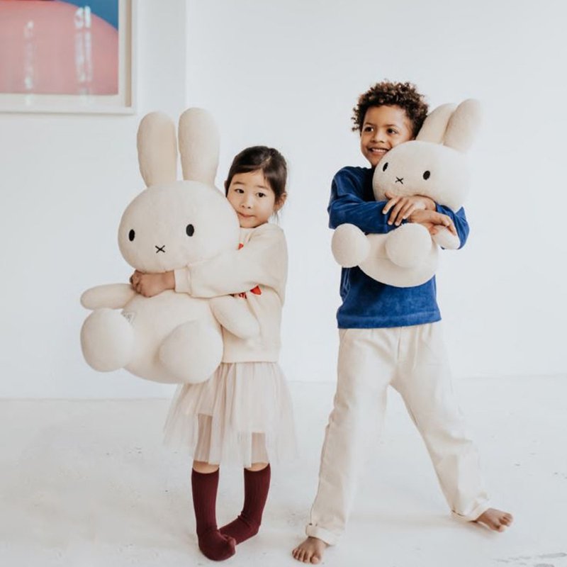 BON TON TOYS TERRY Miffy stuffed doll-70cm cream/light pink - ตุ๊กตา - เส้นใยสังเคราะห์ หลากหลายสี