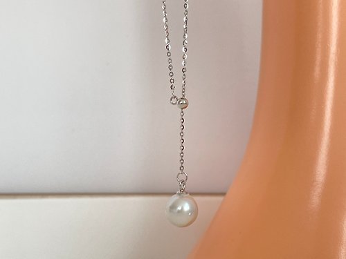 Athena珍珠設計 天然海水珍珠 akoya 巴洛克 抽拉Y字鏈