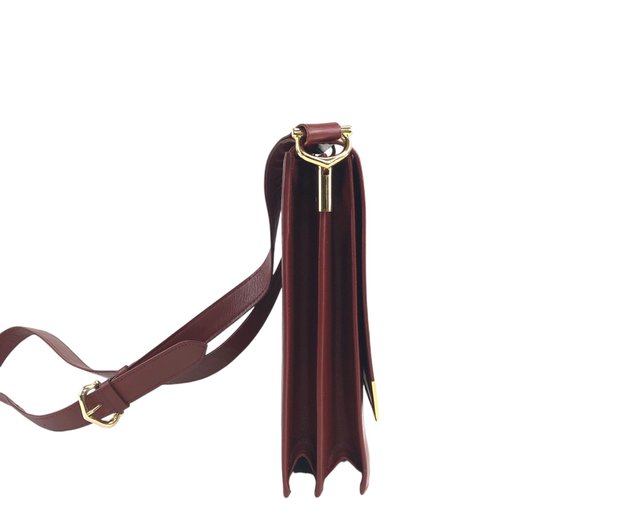 【カルティエ/Cartier/ヴィンテージ/マストライン/ダブルフラップ】 カルティエ マストライン ショルダーバッグ ダブルフラップ