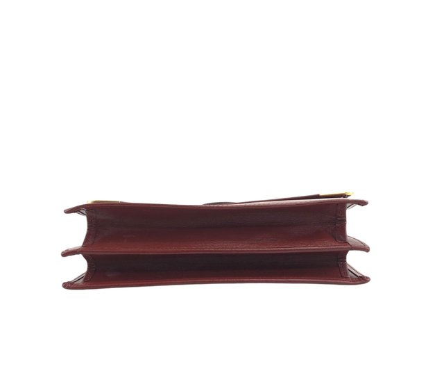カ*中様 Cartier カルティエ マストライン ハンドバック ボルドー Cartier カルティエ マストライン ハンドバッグ ボルドー レザー