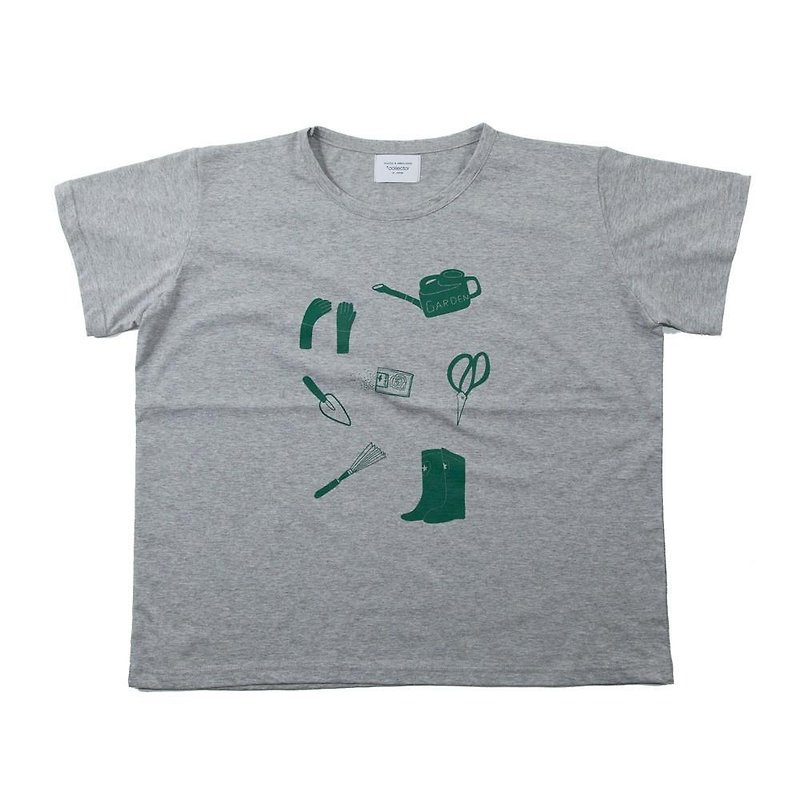 Gardening T-shirt Big Silhouette Ladies Free Tcollector - Women's T-Shirts - Cotton & Hemp Gray