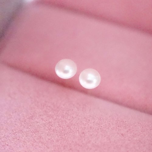 ITS jewelry ITS-E101【925銀・天然淡水珍珠】4mm珍珠耳針耳環