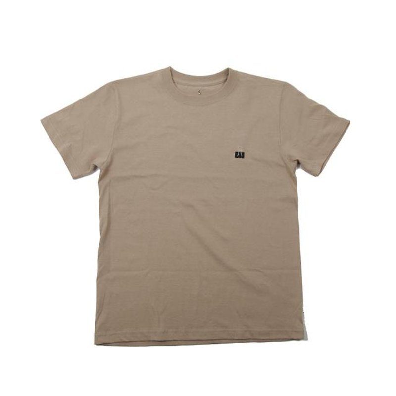 To gifts for stationery lovers. Double clip T-shirt - Men's T-Shirts & Tops - Cotton & Hemp Khaki