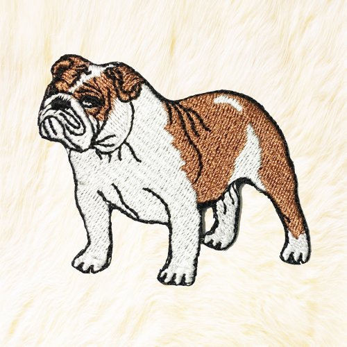 24PlanetsStudio English Bulldog Dog Iron on Patch Buy 3 Get 1 Free