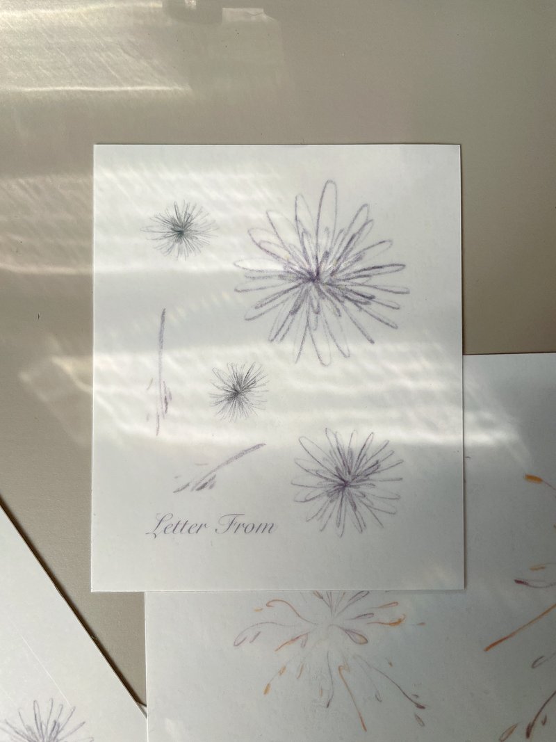 [Where the soul is] Dandelion dandelion tattoo sticker no.1 - Temporary Tattoos - Paper Purple