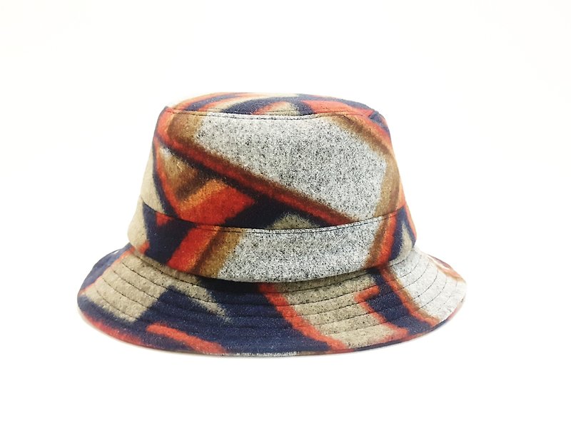 英式圓盤紳士帽- 復古色拼 #毛料 #獨家 #限量 #秋冬 #禮物 #保暖 - 帽子 - 其他材質 多色