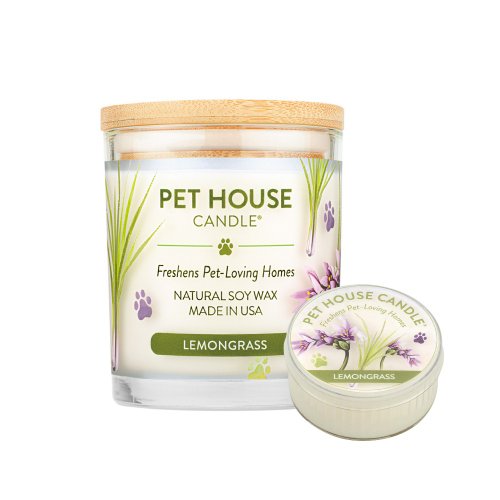 毛寵世代旗艦店 【美國PET HOUSE】室內除臭寵物香氛蠟燭-檸檬草
