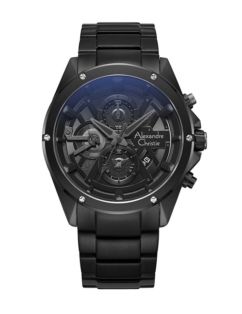 【AC手錶】6620MCBIPBA-媒黑色 - 男裝錶/中性錶 - 不鏽鋼 
