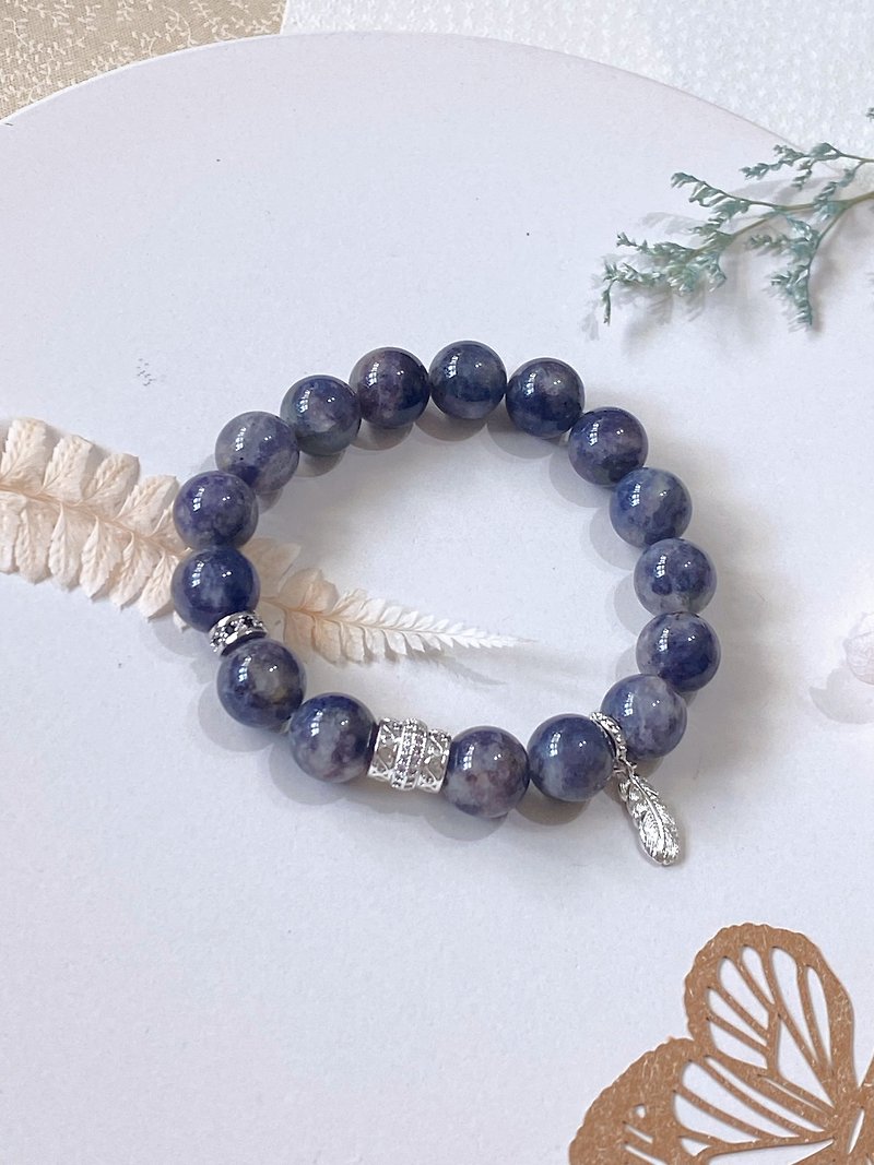 Star Cordierite Special Mine||Stress Relief, Withdrawal, and Weight Loss Three Products You Can See Real Shot Crystal Bracelet - Bracelets - Crystal Blue