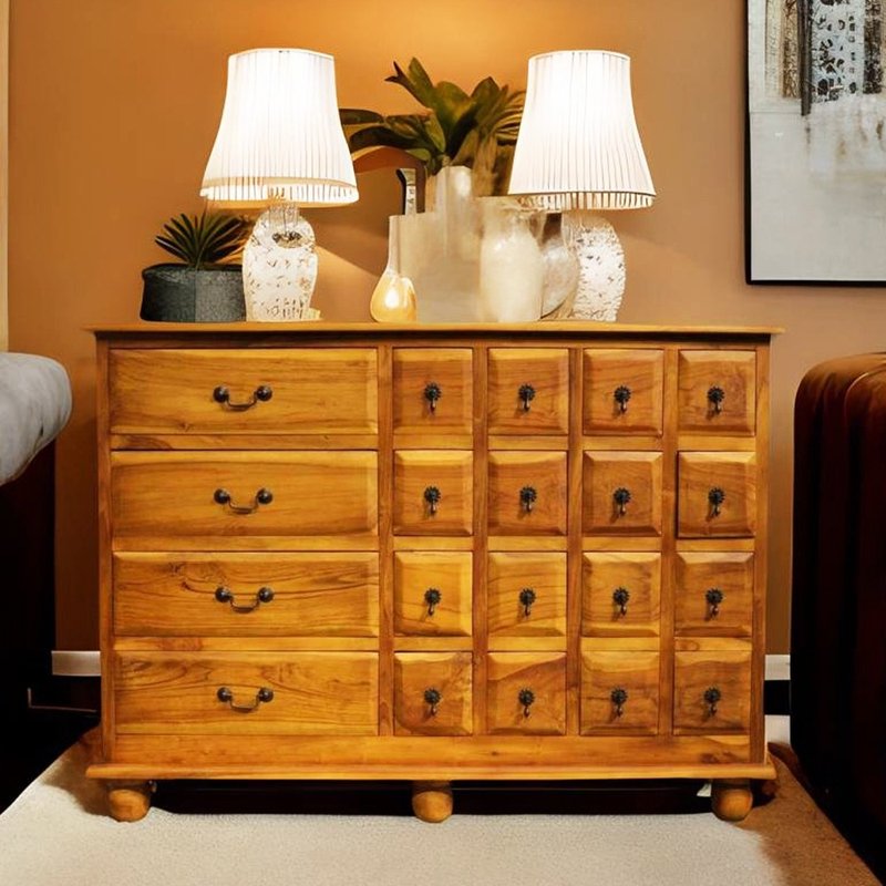 【吉迪市100%全柚木家具】RPSC011A 柚木20格抽屜式收納櫃/置物櫃 - 其他家具 - 木頭 