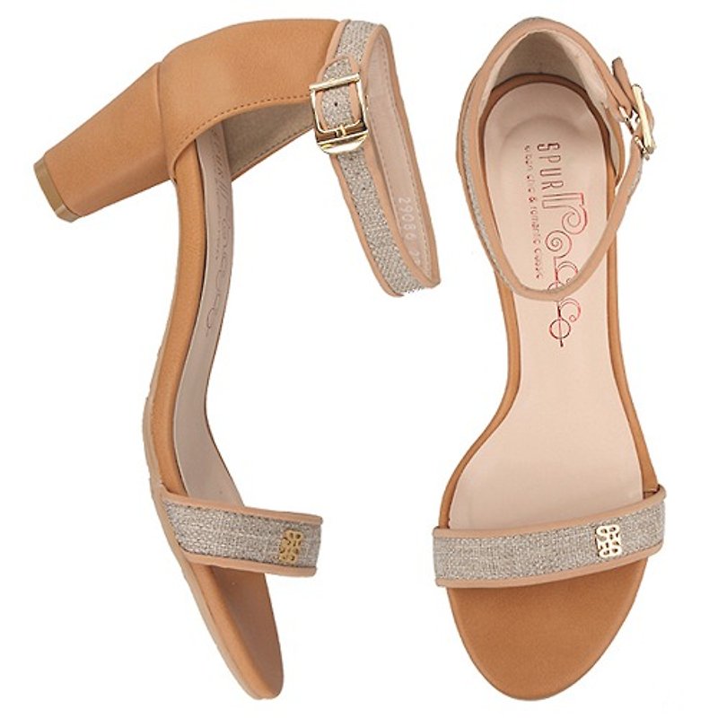 SPUR Classy simply heels 29086 BEIGE(Cannot be exchanged) - รองเท้าส้นสูง - วัสดุอื่นๆ 