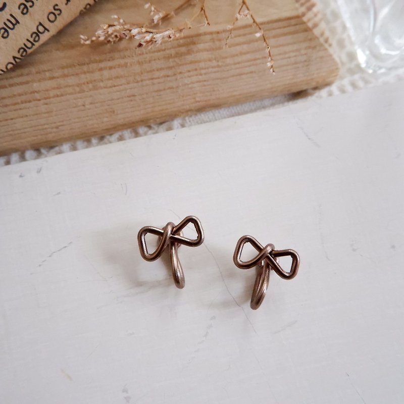 chu chu comfortable ear clip / light brown - Metalsmithing/Accessories - Other Metals 